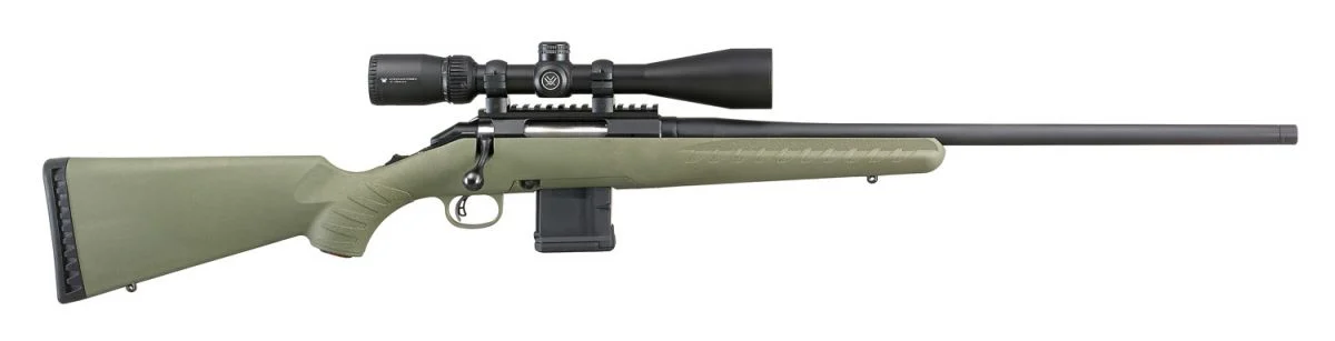 Ruger American Predator .223 Remington Bolt Action Rifle - 10+1 Rounds | 22" Barrel | Moss Green Synthetic Stock | Synthetic | Blue/Black