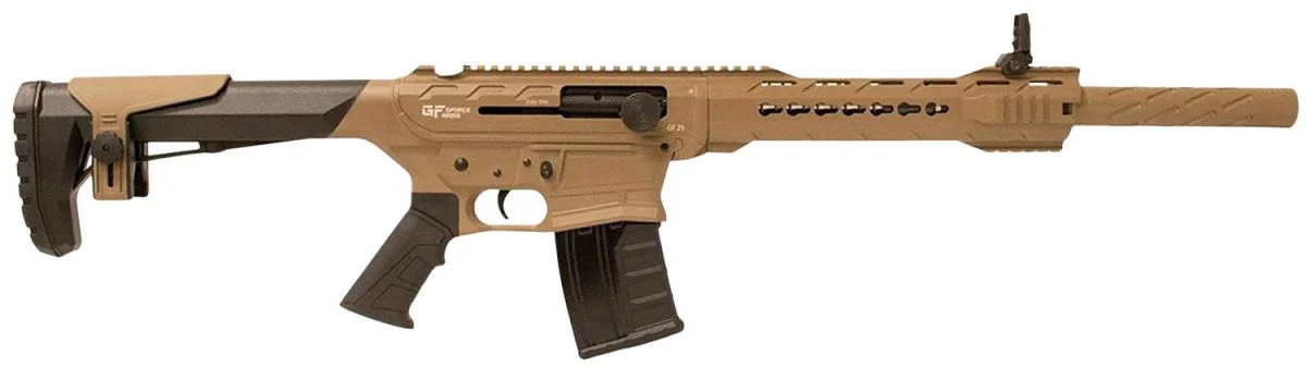 GForce GF25 12ga 18.5" Flat Dark Earth 5 Round Magazine - 5 Rounds | 18.5" Barrel