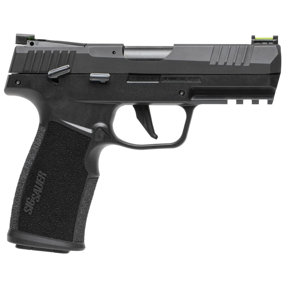 Sig Sauer P322 22 LR Caliber with 4" Threaded Barrel, 20+1 Capacity, Black Finish Picatinny Rail Frame, Serrated/Optic - 20+1 Rounds | 4" Barrel | Polymer Grips | Blue/Black | 3-Dot Sights