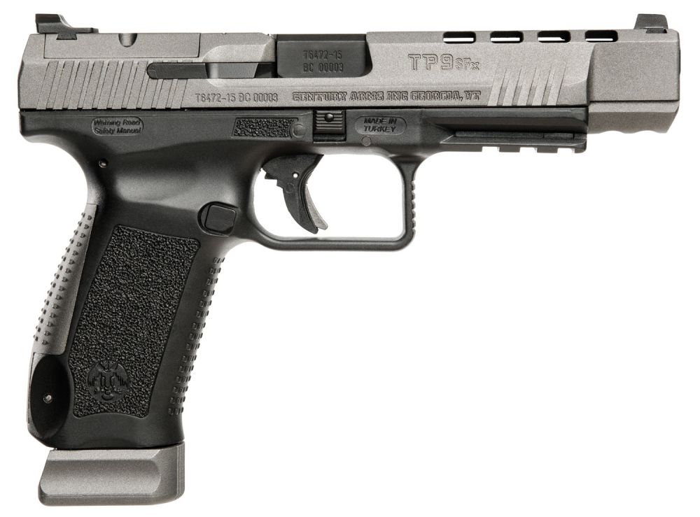 Century International Arms Inc.TP9SFx 9mm Pistol - 20+1 Rounds | 5.2" Barrel | Polymer Grips | Gray | 3-Dot Sights