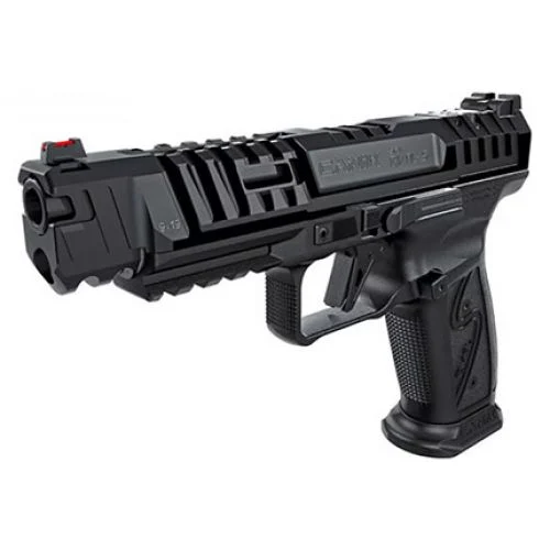 Canik Rival-S Darkside 9mm Semi Auto Pistol - 18+1 Rounds | 5" Barrel | Blue/Black | Fiber Optic Sights