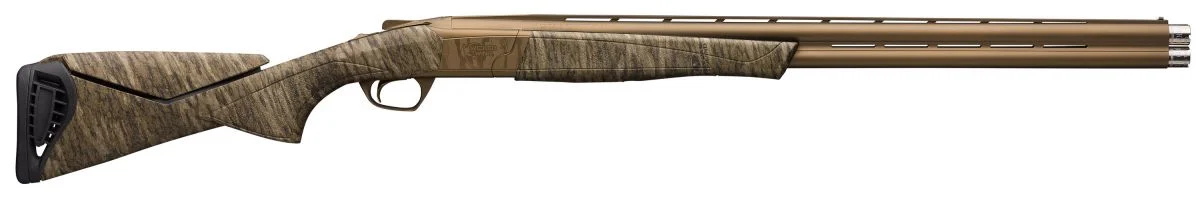 Browning Cynergy Wicked Wing 12 Gauge Shotgun, 3 1/2" Chamber, 26" Barrel, Mossy Oak Bottomland, 2 Rounds - 2 Rounds | 26" Barrel | 3.5" Chamber | Synthetic Stock | FDE/Tan
