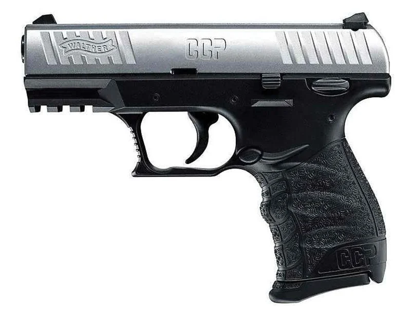 Walther Arms CCP M2 Black/Silver 380 ACP Pistol - 8+1 Rounds | 3.54" Barrel | Polymer Grips | Stainless/Silver