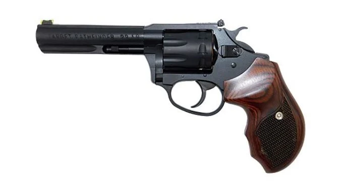 Charter Arms Pathfinder Lite 22LR 8 SHOT 4.2" BL/WD - 8 Rounds | 4.2" Barrel | Wood Grips | Blue/Black | Adjustable Sights