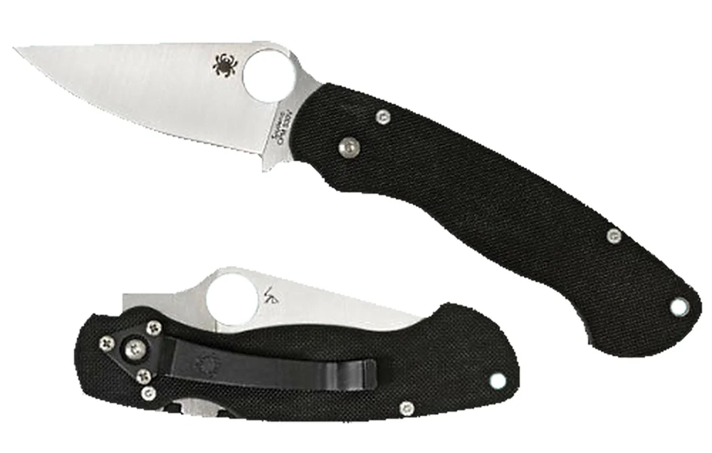 Spyderco Para-Military2 Folder 3.4" CPMS30V Flat Grou