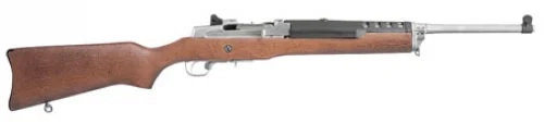 Ruger Mini Thirty Autoloader Semi-Automatic 7.62x39mm 18.5 5+1 Hardwood S - 5+1 Rounds | 18.5" Barrel | Wood Stock | Stainless/Silver