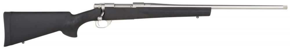 Howa-Legacy Hogue Standard 6.5 CRD Threaded Barrel Black - 5+1 Rounds | 22" Barrel | Hogue Overmolded Stock | Synthetic | Stainless/Silver