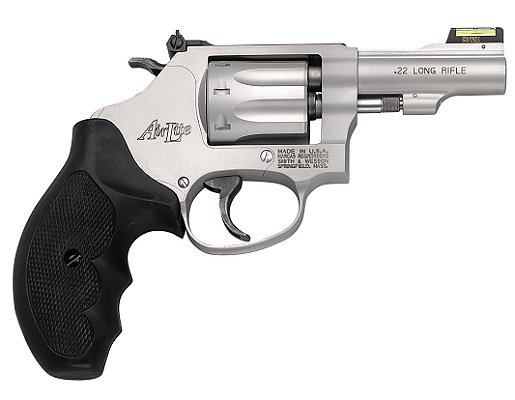 Smith & Wesson Model 317 Kit Gun 22 Long Rifle Revolver - 8 Rounds | 3" Barrel | Polymer Grips | Stainless/Silver | Night Sights