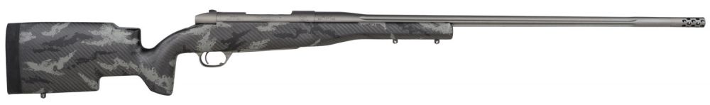 Weatherby Mark V Accumark Pro Left Hand 257 Weatherby Magnum Bolt Action Rifle - 3+1 Rounds | 26" Barrel | Gray Stock | Synthetic | Gray