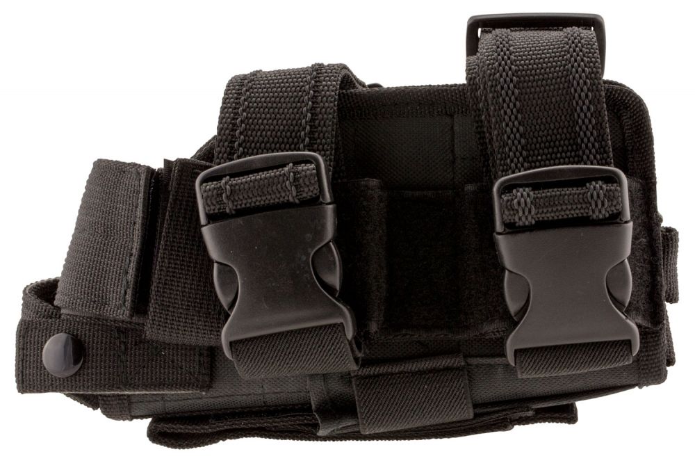 NC UNV DROP LEG HOL RH BK - Black Color | Universal Semi-Auto Handgun Gun Mod | Universal Holster Type