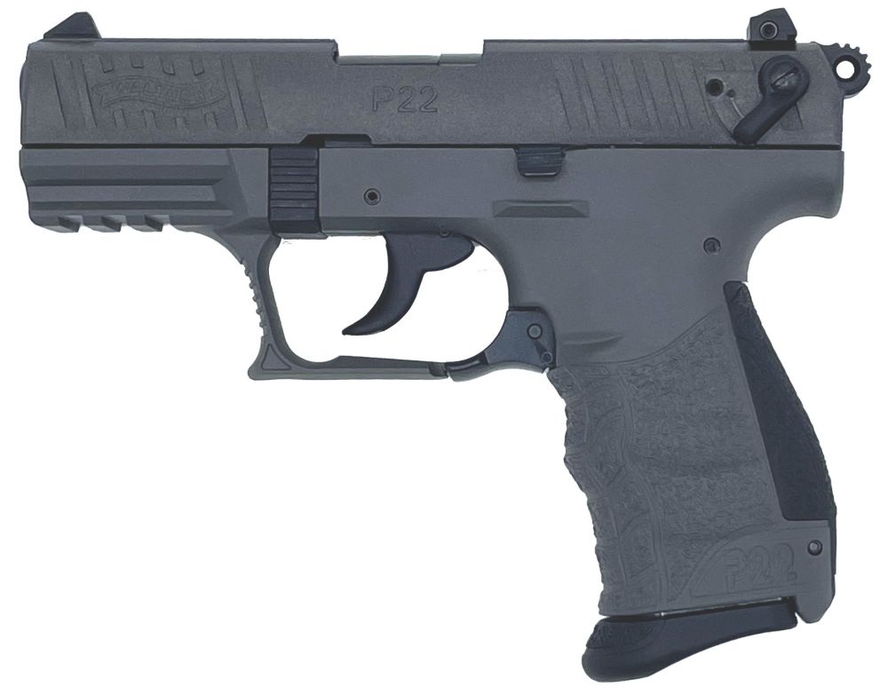 Walther Arms P22 .22 LR Semi Auto Pistol - 10+1 Rounds | 3.42" Barrel | Gray