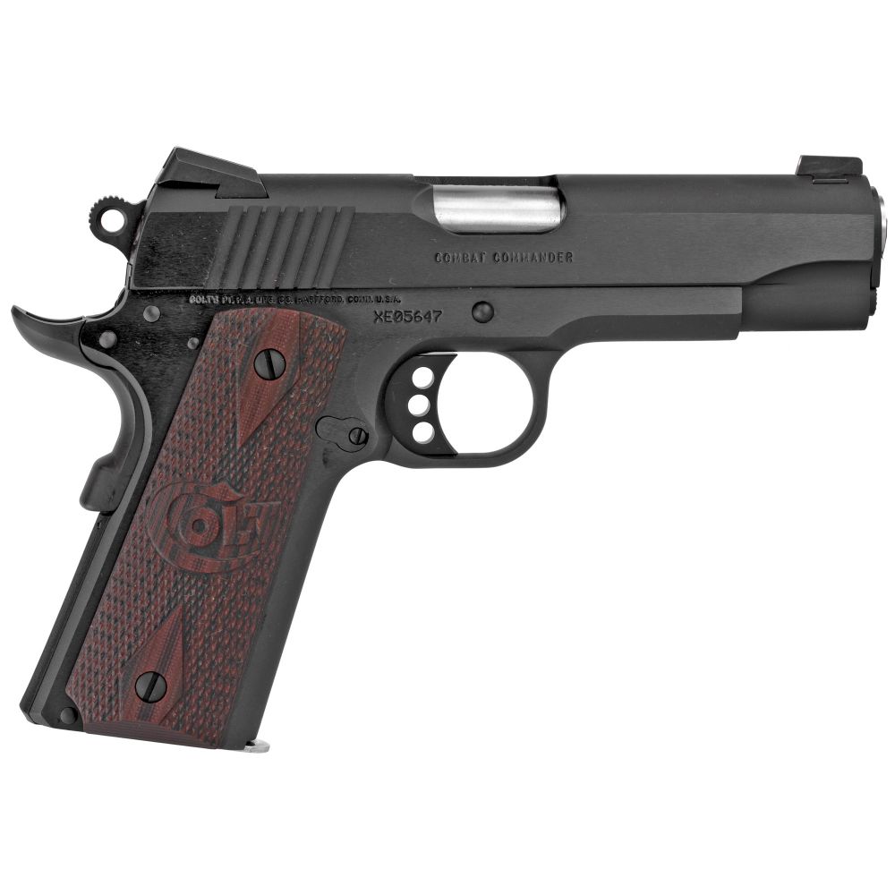 Colt Mfg 1911 Commander Combat 45 ACP Semi Auto Pistol - 8 Rounds | 4.25" Barrel | Composite Grips | Blue/Black