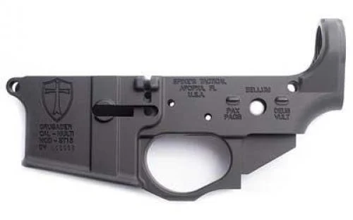 Spikes Crusader Stripped AR-15 AR Platform Multi-Caliber Black Hardcoat - Blue/Black