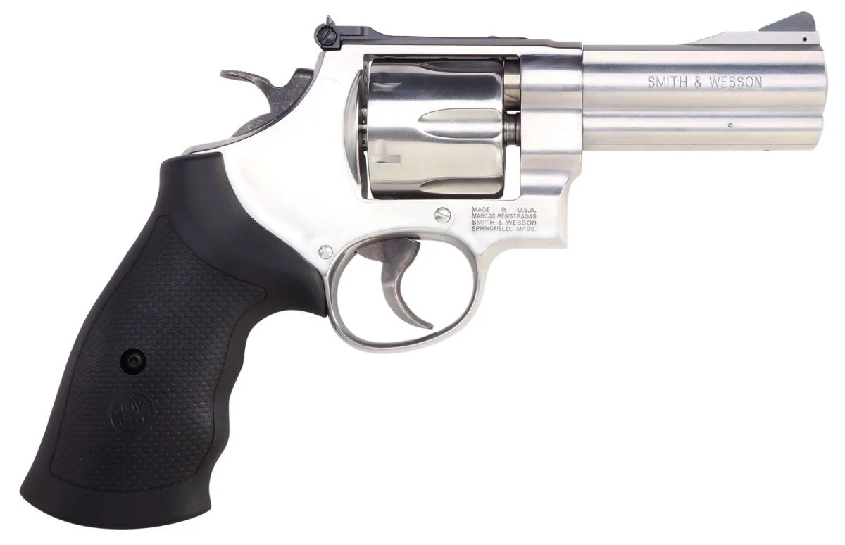 Smith & Wesson Model 610 10mm Revolver - 6 Rounds | 4" Barrel | Rubber Grips | Stainless/Silver