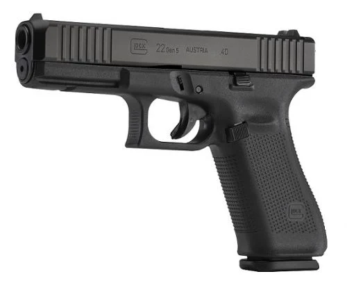 Glock G22 Gen5 10 Rounds 40 S&W Pistol - 10+1 Rounds | 4.49" Barrel | Polymer Grips | Glock Fixed Rear Sights