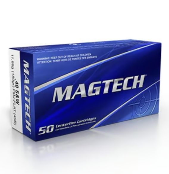 Magtech .40 Smith & Wesson Ammo - Brass Casing