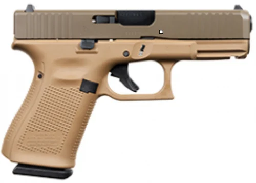Glock 19 Gen 5 9MM 15RD Dark Earth Patriot Brown - 15 Rounds | 4.02" Barrel | Polymer Grips | Glock Fixed Rear Sights