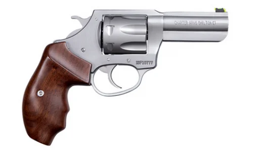 Charter Arms Professional IV 32 H&R Magnum Revolver - 7 Rounds | 3" Barrel | Wood Grips | Stainless/Silver | 3-Dot Sights