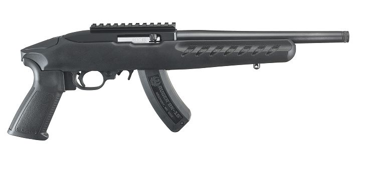 Ruger .22 LRCharger 15+1 Black/Polymer - 15+1 Rounds | 10" Barrel | Polymer Grips | Blue/Black