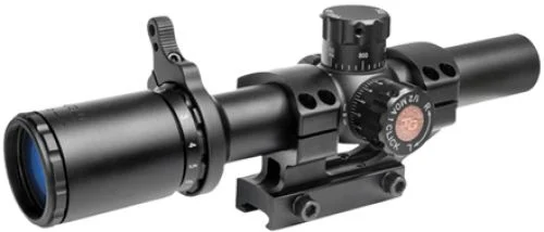 TruGlo TruBrite 30 1-6x 24mm Rifle Scope - 4.70" Eye Relief | Wide Field of View | 1-6x Adjustable Magnification | 10.39" Length