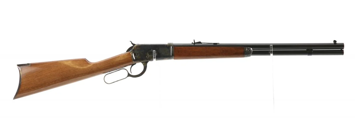 Cimarron 1892 Cogburn Carbine .45 Long Colt 20" Octagon Barrel - 12 Rounds | 20" Barrel | Wood Stock | Blue/Black