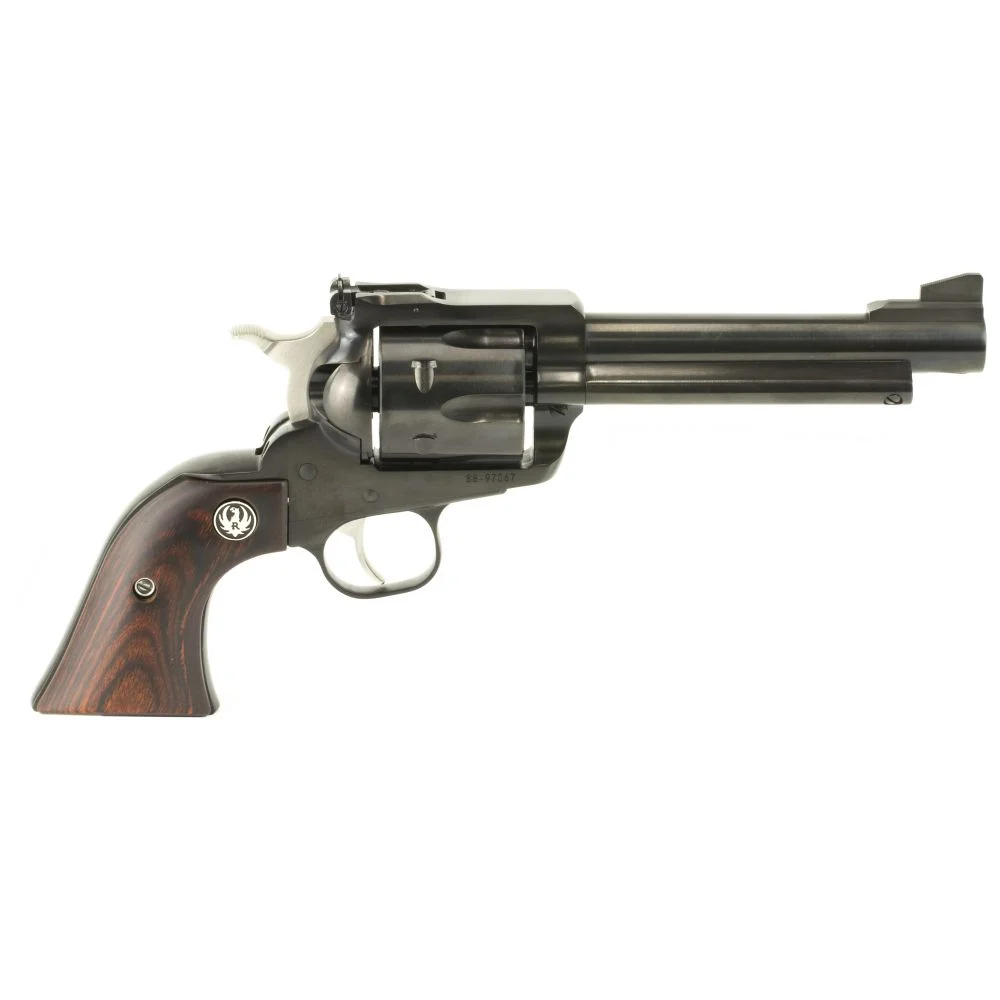 Ruger Super Blackhawk 44 Magnum Revolver - 6 Rounds | 5.5" Barrel | Wood Grips | Blue/Black | 3-Dot Sights