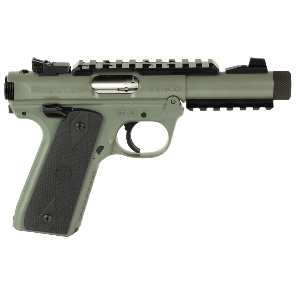 Ruger Mark IV Tactical 22/45 .22LR Semi Auto Pistol - 10 Rounds | 4.4" Barrel | Polymer Grips | Two-Tone
