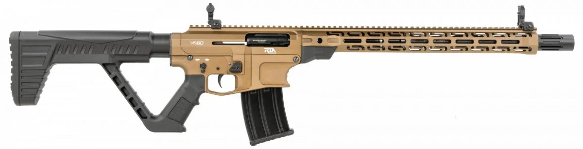 Rock Island Armory VR80 12 Gauge Semi Auto Shotgun - 5+1 Rounds | 20" Barrel | 3" Chamber | Black Stock | Synthetic | FDE/Tan