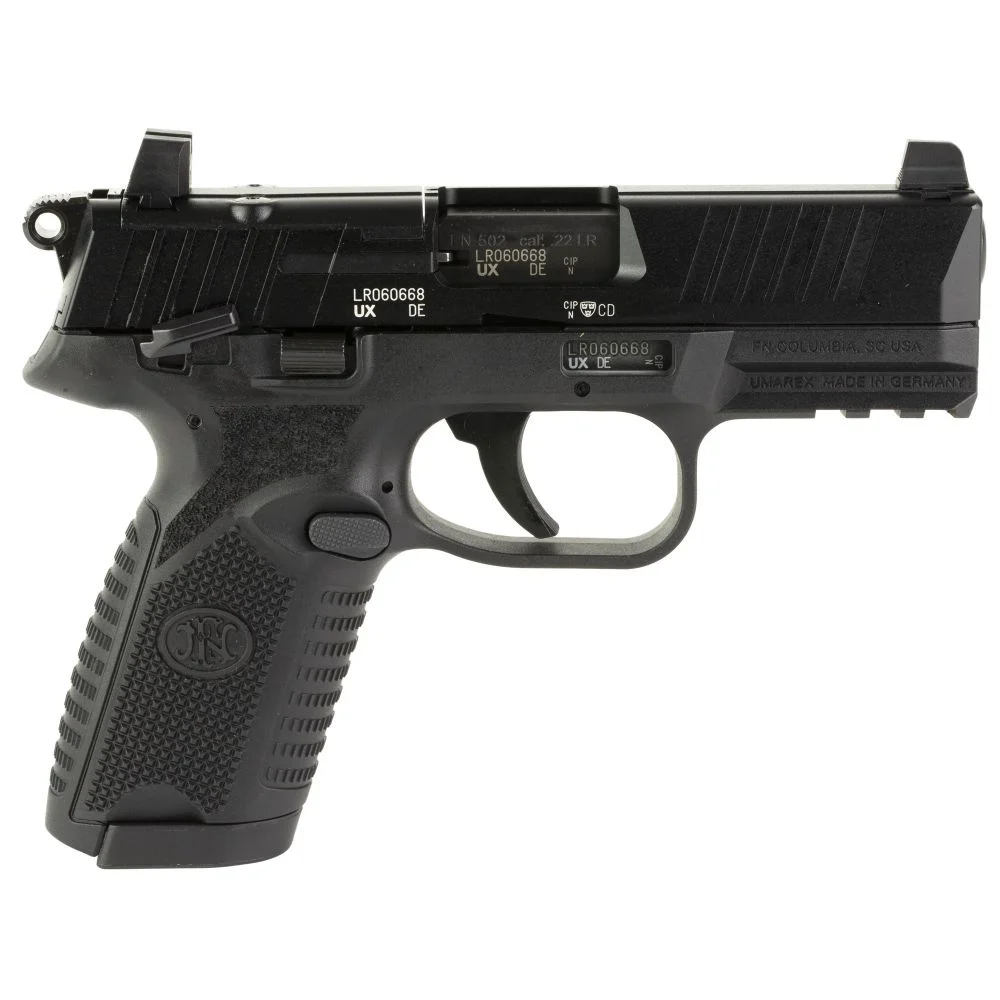 FN 502 MRD .22 LR Semi Auto Pistol - 10+1 Rounds | 4" Barrel | Blue/Black