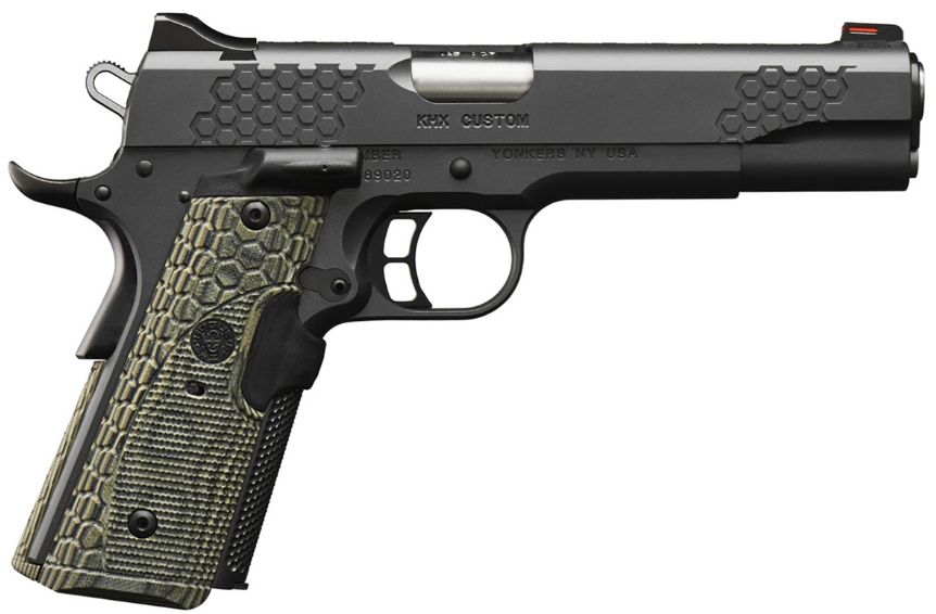 Kimber KHX Custom .45 ACP Semi Auto Pistol - 8 Rounds | 5" Barrel | Composite Grips | Gray | Fiber Optic Sights
