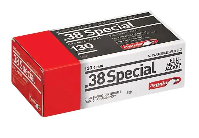 AGUILA 38 SPECIAL 130 GRAIN FMJ 400 RND AMMO CAN