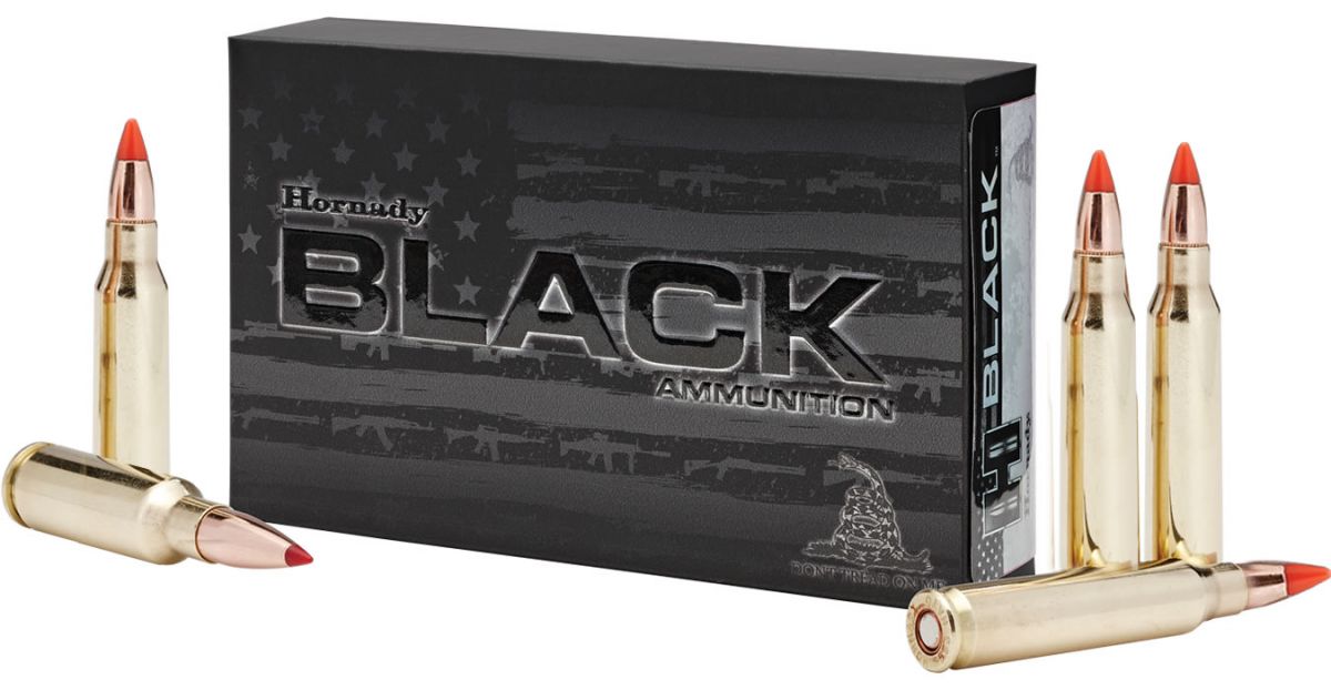 HORNADY BLACK308 Winchester 155GR AMAX 20RD BOX - Brass Casing