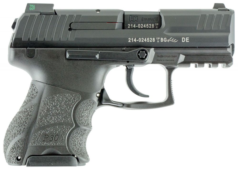 Heckler & Koch H&K P30SK V3 SA/DA 9mm 3.27" 10+1 (3) - 10 Rounds | 3.27" Barrel | Polymer Grips | Blue/Black | Night Sights