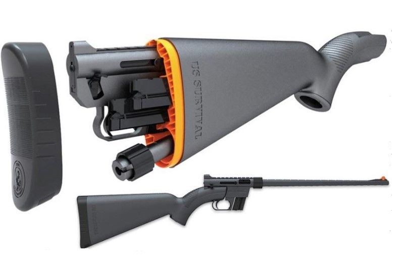 Henry Repeating Arms U.S. Survival AR7 22 Long Rifle Semi Auto Rifle - 8+1 Rounds | 16.5" Barrel | Fixed Stock | Synthetic | Blue/Black