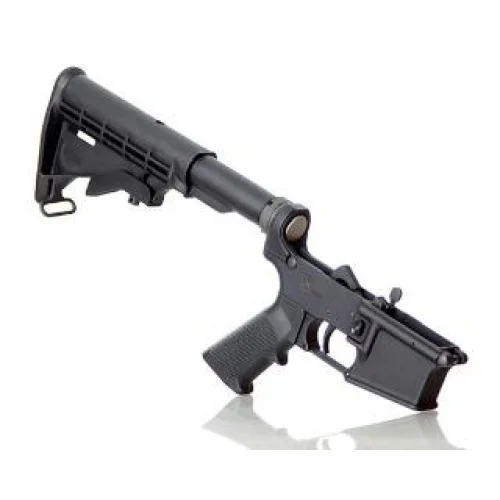 APF Complete AR-15 Assembled 223 Remington/5.56 NATO Lower Receiver - 6-Position Black Stock | Synthetic | Blue/Black
