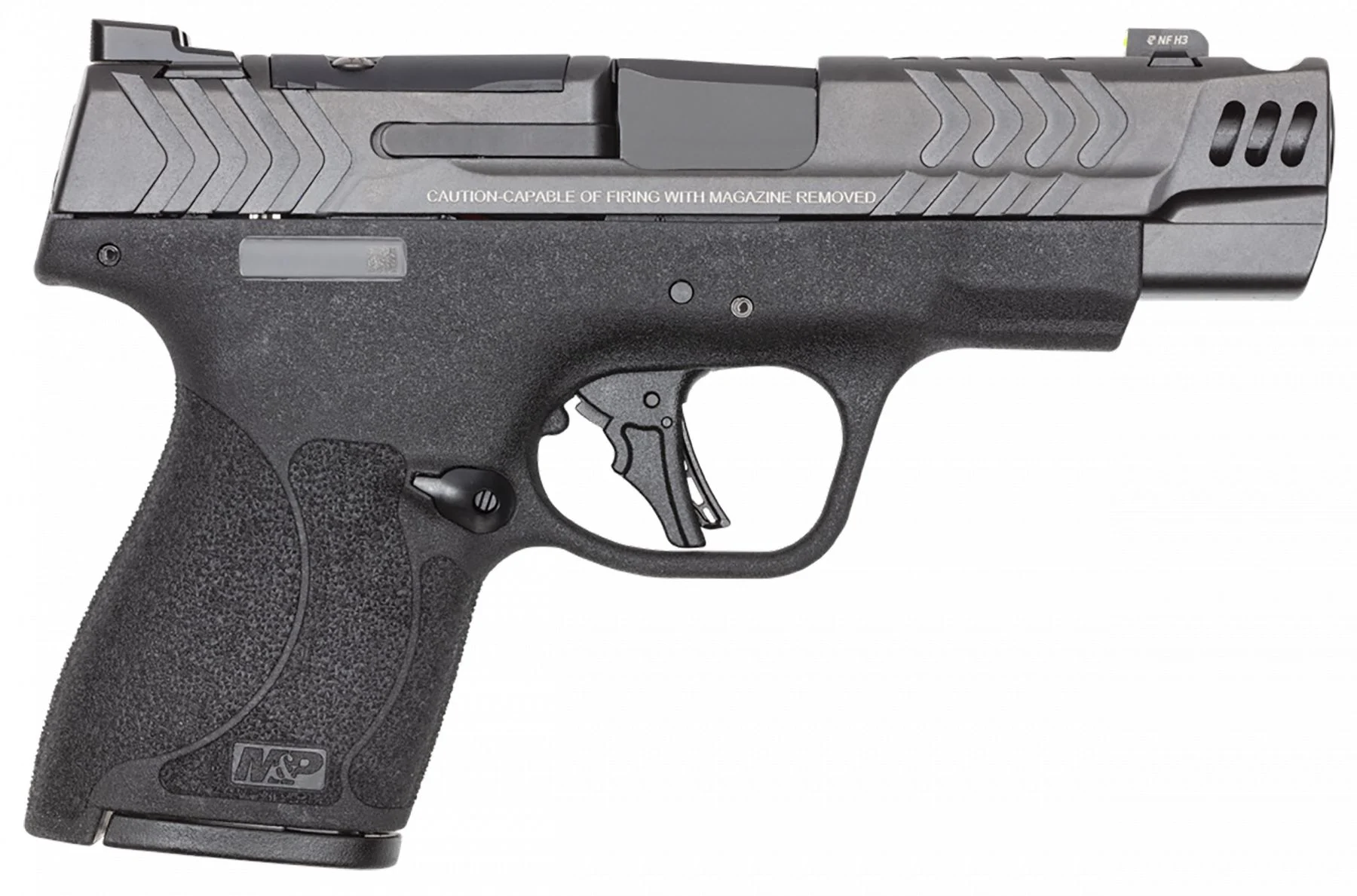 Smith & Wesson M&P9 Shield Plus Performance Center 9mm Semi Auto Pistol - 10+1 Rounds | 4" Barrel | Polymer Grips | Black | Night Sights