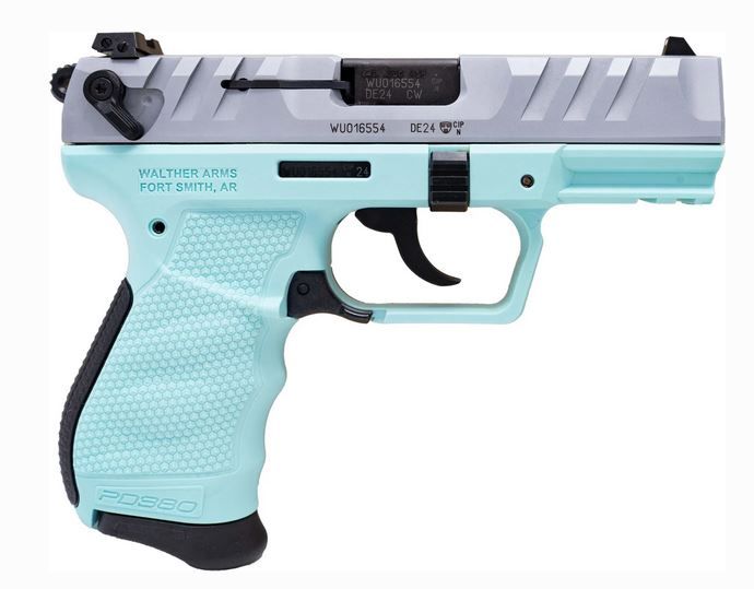 Walther Arms PD380 .380 ACP Semi Auto Pistol - 9+1 Rounds | 3.7" Barrel | Stainless/Silver | 2-Dot Sights