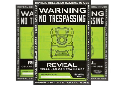 Tactacam Reveal No Trespassing Sign 3pk