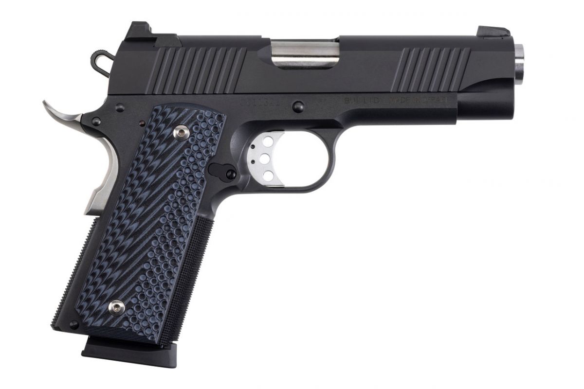 Magnum Research Desert Eagle 1911 C .45 ACP 4.33" Matte Black, 8+1 - 8+1 Rounds | 4.33" Barrel | Composite Grips | Blue/Black | Iron Sights