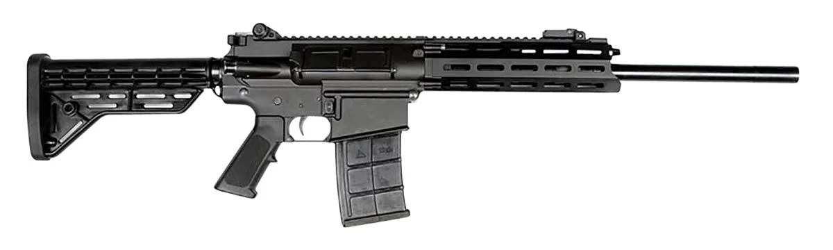 JTS M12AR Tactical Black 12 Gauge Semi Auto Shotgun - 5+1 Rounds | 18.7" Barrel | 3" Chamber | Fixed Stock | Synthetic | Blue/Black