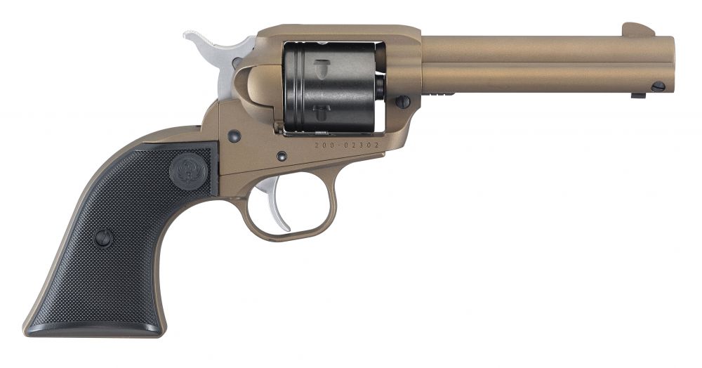 Ruger Wrangler Bronze 4.62" 22 Long Rifle Revolver - 6 Rounds | 4.62" Barrel | Polymer Grips | FDE/Tan | 3-Dot Sights