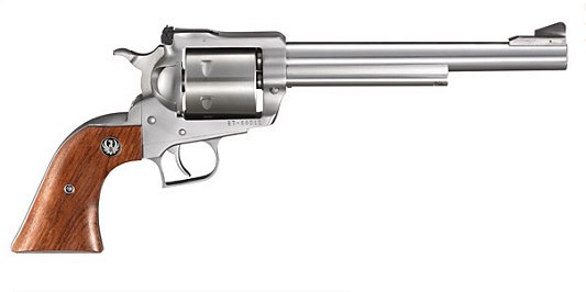 Ruger Super Blackhawk 44 Magnum Revolver - 6 Rounds | 7.5" Barrel | Wood Grips | Stainless/Silver | Adjustable Sights