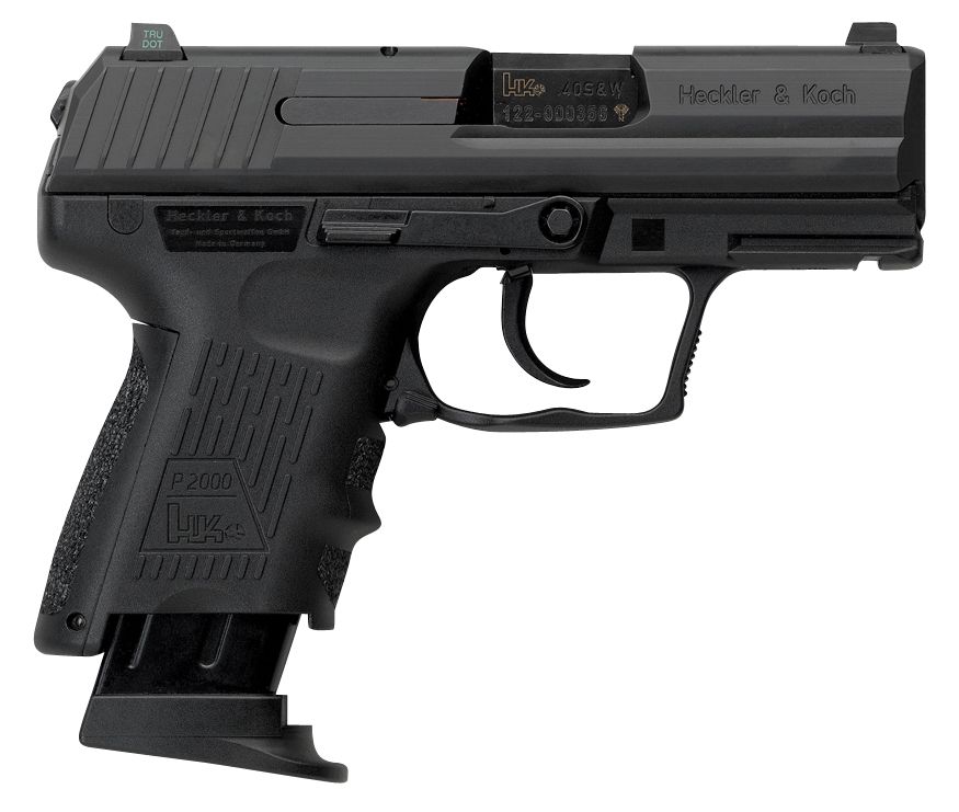Heckler & Koch H&K P2000SK V3 SA/DA 40 S&W 3.26" 9+1 (2) Black Steel Slide Black Interchangeable Backstrap Grip - 9+1 Rounds | 3.26" Barrel | Polymer Grips | Blue/Black | 3-Dot Sights