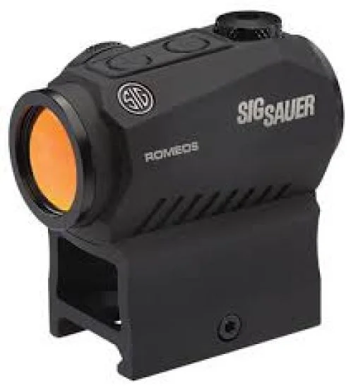 Sig Sauer Romeo5 1x 20mm 2 MOA Red Dot Sight - CR2032 Battery | Unlimited Eye Relief | Varies w/Eye Relief Field of View | 1x Fixed Magnification