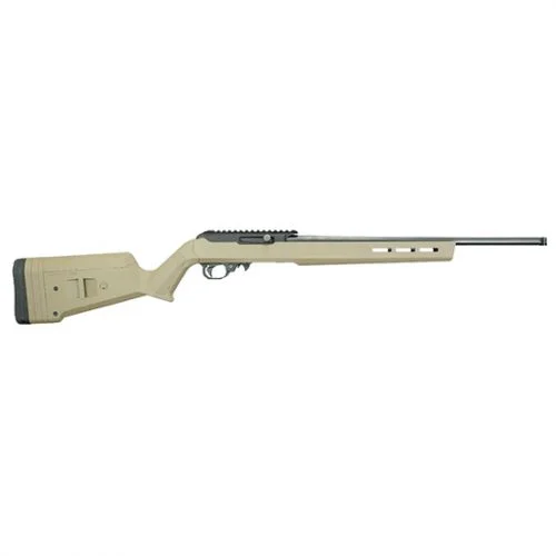 Black Rain Ordnance Hunter Full SizeBlued Threaded Barrel, Flat Dark Earth Magpul X-22 Hunter Stock - 10+1 Rounds | Brown Stock
