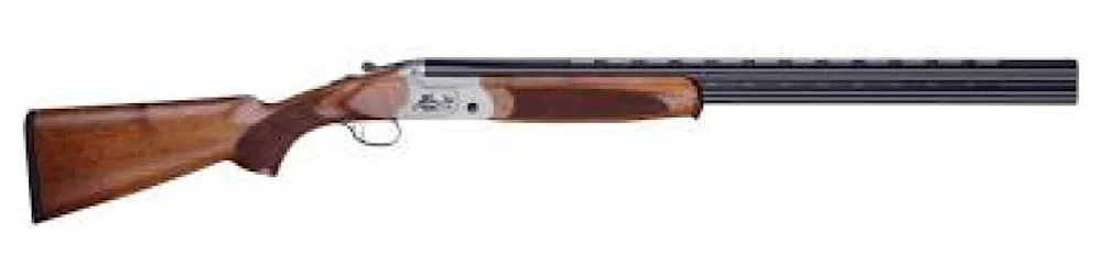 American Tactical Imports GKOF12SV Cavalry Over/Under 12 GA 28" 3" Wood Turkish - 2 + 1 Rounds | 28" Barrel | 3" Chamber | Turkish Walnut Stock | Wood | Blue/Black