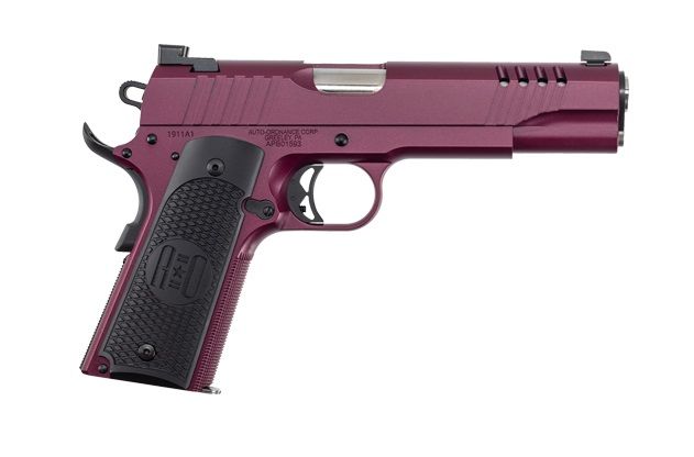 Auto-Ordance 1911A1 .45ACP Black Cherry - 7 Rounds | 5" Barrel | Night Sights