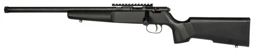 Savage Arms Rascal Target XP Youth Left Hand 22 Long Rifle Bolt Action Rifle - 1 Round | 16.125" Barrel | Wood Stock | Blue/Black
