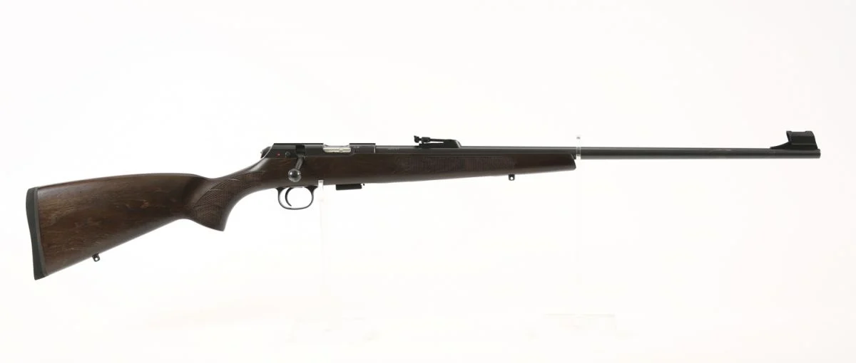 CZ 457 Lux 22 Long Rifle Bolt Action Rifle - 5+1 Rounds | 24.8" Barrel | Turkish Walnut Stock | Wood | Blue/Black