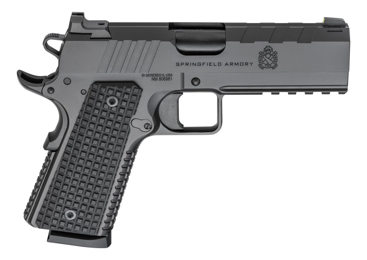Springfield Armory 1911 Emissary 45 ACP 4.2" Black Edition - 8+1 Rounds | 4.2" Barrel | Blue/Black